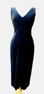 $2.4K DOLCE & GABBANA Black Witchycore Naturecore Normcore Indie Bodycon Dress - Picture 1 of 10