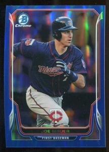 JOE MAUER 2014 Bowman Chrome #134 Blue Refractor 090/250 - Picture 1 of 3