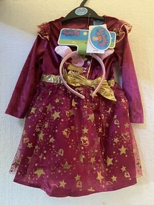 Peppa Pig Christmas Costume Dress With Ears Headband Age 1-2 - Picture 1 of 11