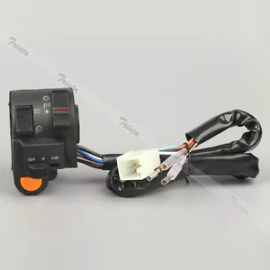 Motorcycle 7/8" Handlebar Horn Headlight Turn Signals Light Control Left Switch - Picture 1 of 5