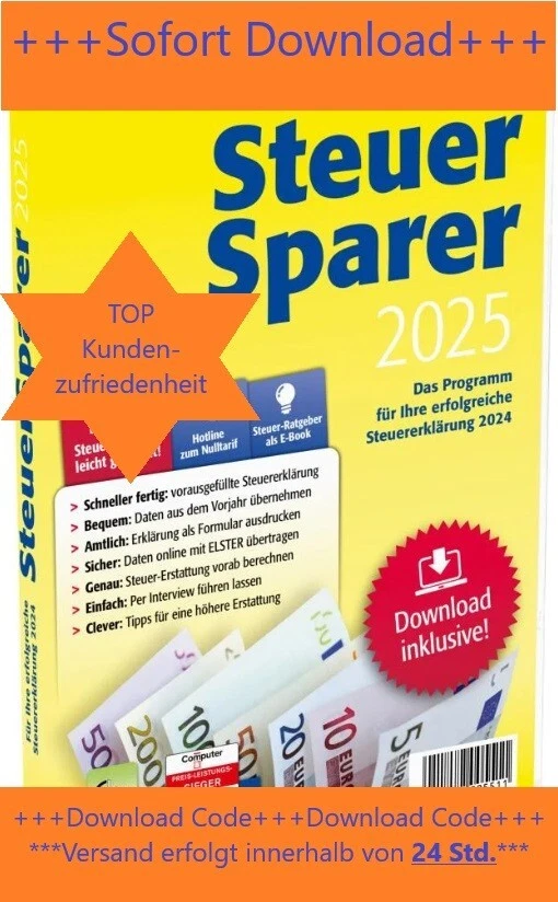 ★LIDL Steuer Software 2025 für 2024★Download Key★Steuererklärung★24Std Versand★ - Bild 1 von 1