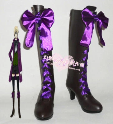 Black Butler Alois Trancy Cosplay Shoes Boots Custom-Made - Image 1 of 3