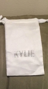 Kylie Cosmetics "Holiday Edition" White/Silver Drawstring Bag - Picture 1 of 2