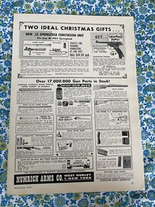 Vintage 1958 Numrich Arms Print Ad Christmas Firearms Ad Springfield Kit - Bild 1 von 7