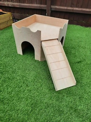 NEW LARGE RABBIT SIZE CORNER CASTLE/ SHELTER ( my original design)