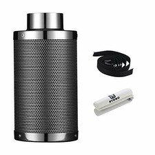 G-Hydro 4 Inch Air Carbon Filter with Australia Virgin (Bright Silver)