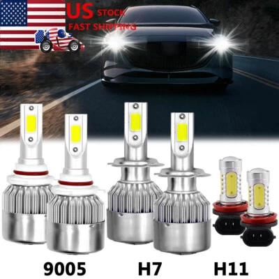 Para Mazda 3 2004 2005 2006 Mazda3 - Faro LED Alto/Bajo + Juego de 6 bombillas antiniebla Foto 1 de 4