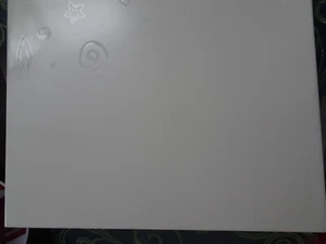 Badfliese Fliese Grohn Nautilus 20x25 Fische Muscheln Bremer Wandplatten weiß - Bild 1 von 4
