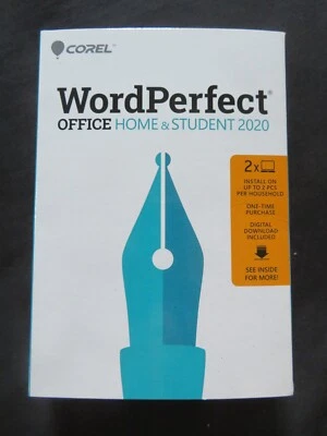GENUINE Corel WordPerfect Office Hone & Student 2020 Disc & Digital DL Windows - Image 1 of 4