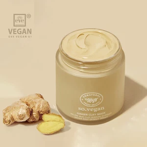 So natural So Vegan Ginger Clay Mask 3.71oz / 110ml  Home care Vegan Mask Pack - Picture 1 of 7