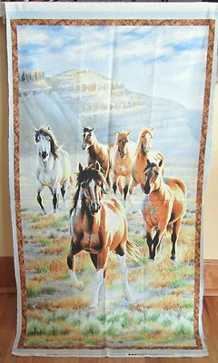 1 Maravilloso Panel Colgador/Acolchado de Tela de Algodón "Desenfrenado" Foto 1 de 2