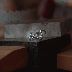 925 Sterling Silber Fingerbrust BH Ring - Bild 1 von 6