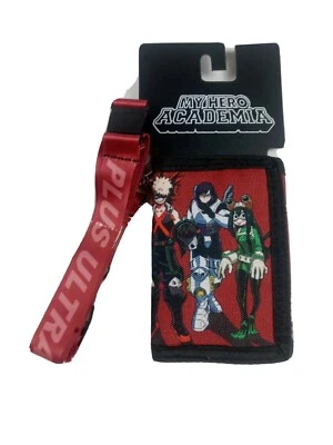 My Hero Academia MHA UA High Plus Ultra Crew Trifold Wallet With Lanyard Anime - Image 1 of 4