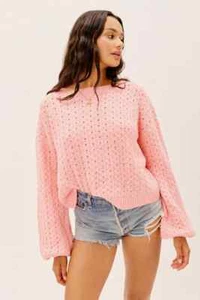 NWT Dawn Hi Low Pullover Knit by For Love & Lemons - Picture 1 of 4