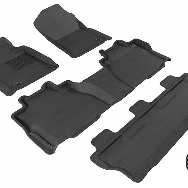 3D MAXpider  Black 1st, 2nd & 3rd Row 4 Piece Set for Toyota Sequoia - Image 1 of 4