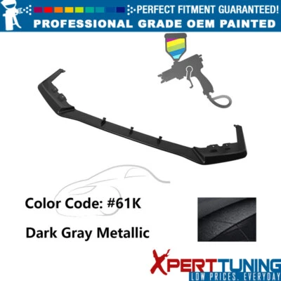 Fits 15-17 Subaru WRX STI MP Style Front Lip Painted #61K Dark Gray Metallic Foto 1 de 4