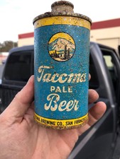 Tacoma Pale Beer Yellow Stripe Come Top Can 4-25-1936 A Really Tough One