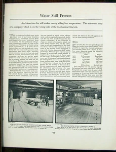 American Ice Co Articolo Acqua Ancora Congela 7 Pg White Rock Ad Fortune Maggio 1933 - Foto 1 di 8