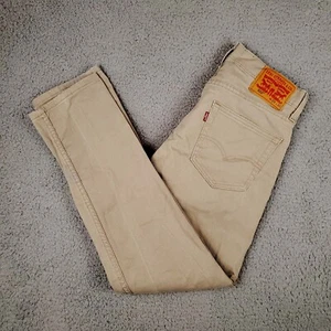 Levis 502 Mens Jeans 29x30 Beige Cotton Denim Pants 5 Pockets - Picture 1 of 13