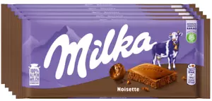Milka Noisette - Schokolade - 5 Tafeln je 90 Gramm - Bild 1 von 5