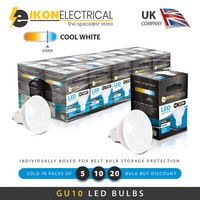 10 x chrome brossé feu nominale GU10 spots downlights downlighter LED 240v 10 x chrome brossé feu nominale GU10 spots downlights downlighter LED 240v