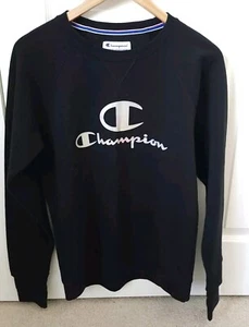 Sudadera para mujer Champion Powerblend con logotipo clásico negra plateada talla MEDIANA NUEVA SIN ETIQUETAS - Imagen 1 de 10