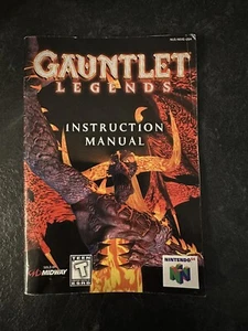 Gauntlet Legends Authentic Nintendo 64 Instruction Manual Only N64 Booklet - Picture 1 of 5