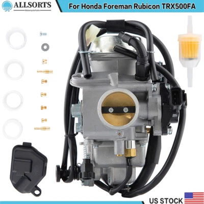 Carburetor For 2001-2014 Honda Foreman Rubicon 500 TRX500FA TRX500FPA TRX500FGA - Image 1 of 4