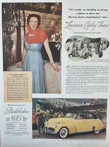 1941 vintage Studebaker print ad. Featuring Lawrence Copley Thaw. - Picture 1 of 1