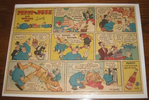 PEPSI and PETE The Pepsi-Cola Cops Comic Strip Newspaper Ad 1942 RUBE GOLDBERG D - Picture 1 of 1