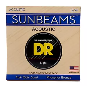 DR RCA-12 Sunbeams acoustic guitar strings, Light .012-.054 - Picture 1 of 1