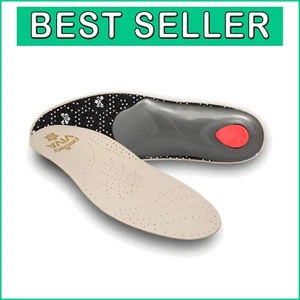 Durchgehende handgefertigte Ledereinlegesohlen für Komfort und Plantarfasziitis Unterstützung - Bild 1 von 9