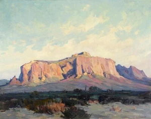 Impresión en lienzo George Kennedy Brandriff Superstition Mountain 16 x 20 - Imagen 1 de 4