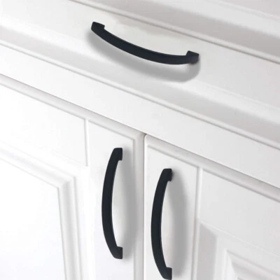 Manijas Deslizantes *Negro Mate* Mueble de Cocina Baño Tirador Perilla Moderna 128mm CC Foto 1 de 4