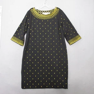 Abito Gretchen Scott XXXL Diva Nero Oro Ragazza Razzo Ricamato Senza Tempo - Foto 1 di 10