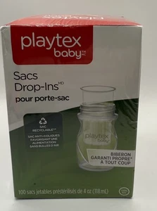 Playtex Baby Stilltasche Drop-Ins 4 Unzen Einlagen 100 Stück Box versiegelt! - Bild 1 von 6
