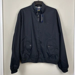 NEW Polo Ralph Lauren Bi-Swing Jacket Mens XXL Windbreaker Lined Golf Black - Picture 1 of 9