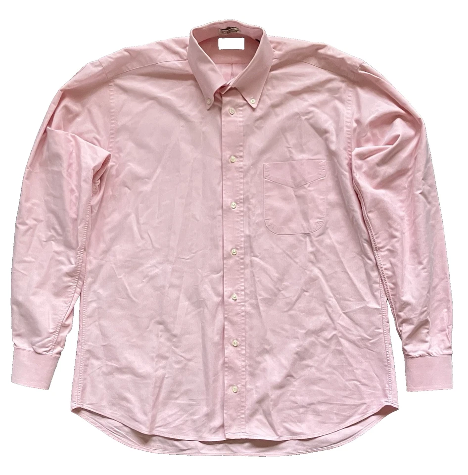 Gitman Bros Shirt Mens 15.5-35 Button Up Cambridge Oxford Made In USA Quality - Image 1 of 4