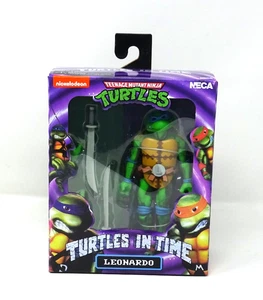 Modellino NECA TMNT Teenage Mutant Ninja Turtles in Time Leonardo 7" - Foto 1 di 6