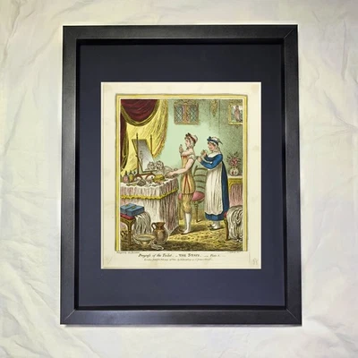James Gillray "The Stays, Plate One" Arte enmarcado personalizado Foto 1 de 3