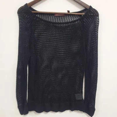 Suéter 525 America Mujer Fairy Grunge Whimsigoth Negro Talla S Tejido Abierto Gótico Foto 1 de 4