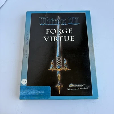 Ultima VII Forge of Virtue Expansion Origin 3.5" DOS IBM PC Big Box Game CIB - Image 1 of 3