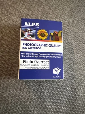 ALPS 105818-00 Photo Overcoat Ink Cartridge MD Series Genuine New Sealed Box - Image 1 of 4