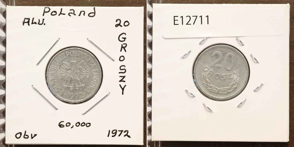 *Poland Coin, 20 Grosze 1972 [E12711]7x1 - Image 1 of 1