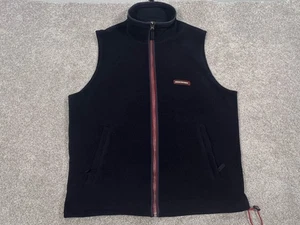 Abercrombie & Fitch Vest Mens XL Black Fleece Full Zip Mock Neck A&F Outdoor - Picture 1 of 7