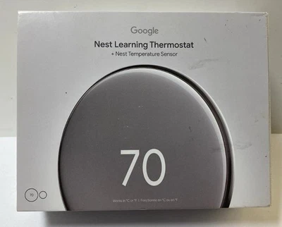 Google Nest 4th Gen. Thermostat Smart Thermostat Polished Silver G5AJK, Used - Image 1 of 4