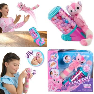 Fingerlings Zuckergleiter Plüschtier Kuscheltier Haustier Lolly (7,7L x 19,5B x 16,5H cm) - Bild 1 von 4