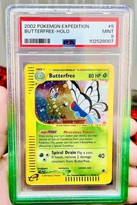 2002 Pokemon Expedition Butterfree Holo ๐ฆโจ PSA 9 - w/ MELON ๐ GRADEDGUARD ๐ - Picture 1 of 3
