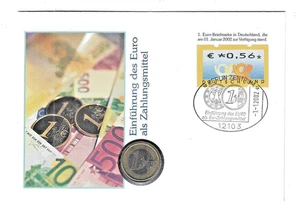 Numisbrief Alemania 1€ Introducción del euro como forma de pago 2002 - Imagen 1 de 1