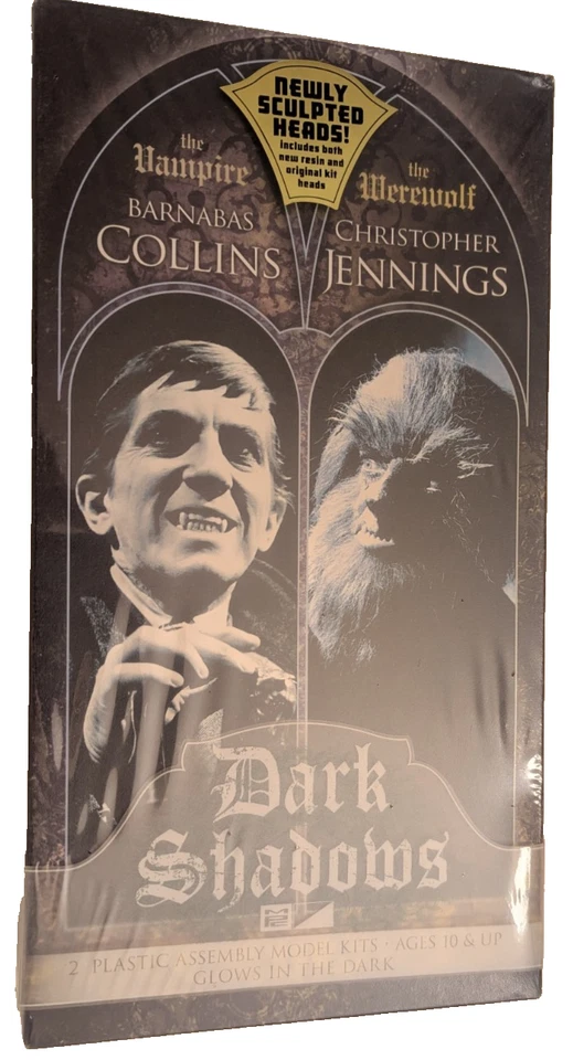 MPC Barnabas Collins and The Werewolf From Dark Shadows 2 Figure Model Kit 1/8